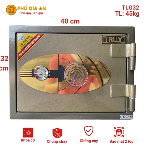 Két sắt Truly Gold TLG32C khóa cơ đổi mã 1