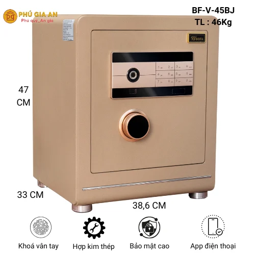 Két sắt nhập khẩu vân tay điện tử Bofa BF-V-45BJ 1 Két sắt nhập khẩu vân tay điện tử Bofa BF-V-45BJ 1