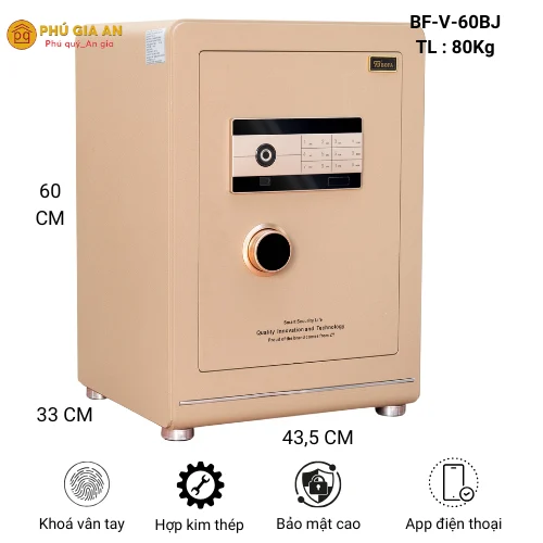 Két sắt điện tử Bofa BF-V-60BJ vân tay nhập khẩu 1 Két sắt điện tử Bofa BF-V-60BJ vân tay nhập khẩu 1