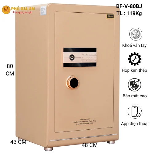Két sắt nhập khẩu Bofa BF-V-80BJ vân tay điện tử 1