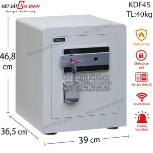 Két sắt Nika KDF45 – Két sắt mini khóa vân tay điện tử cao cấp