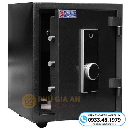 Két sắt vân tay điện tử Việt Tiệp VF51D-B chống cháy màu đen 2 ket sat van tay dien tu viet tiep vf51d b chong chay mau den 2
