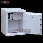 Két sắt vân tay điện tử Việt Tiệp VF51D-W chống cháy màu trắng