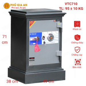 Két sắt Việt Tiệp cao cấp khóa cơ VTC710