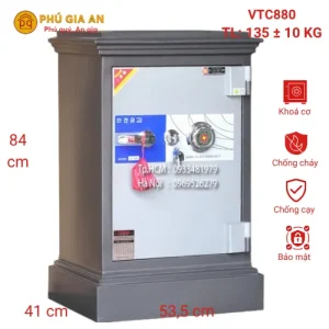Két sắt Việt Tiệp cao cấp khóa cơ VTC880