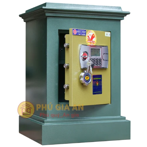 Két sắt giá rẻ Việt Tiệp VK68DT điện tử 2 Cấu tạo thân vỏ đúc đặc của két sắt Việt Tiệp VK68DT