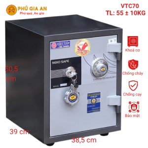 Két sắt Việt Tiệp đúc đặc VTC70 khóa cơ cao cấp