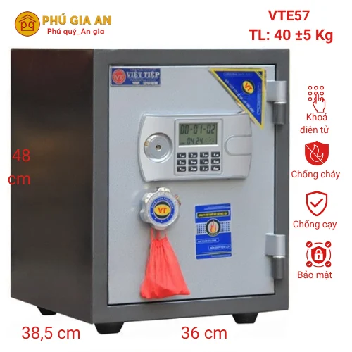 Két sắt Việt Tiệp đúc đặc VTE57 - Tài Vượng 1 ket sat viet tiep duc dac vte57 tai vuong