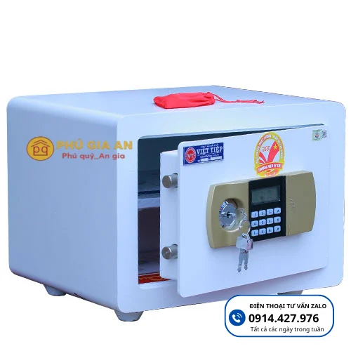 Két sắt Việt Tiệp siêu cường VE3307-W màu trắng điện tử báo động – Model 2024 2 Két sắt Việt Tiệp siêu cường VE3307-W màu trắng điện tử báo động – Model 2024 2