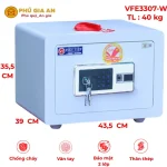 Két sắt Việt Tiệp siêu cường VFE3307-W vân tay mã số màu trắng – Model 2023