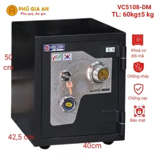 Két sắt Việt Tiệp thép tấm VC5108-DM khóa cơ đổi mã model 2023