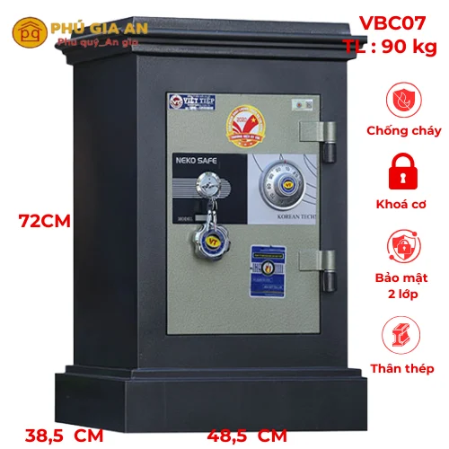 Cấu tạo bên trong két sắt Việt Tiệp VBC07