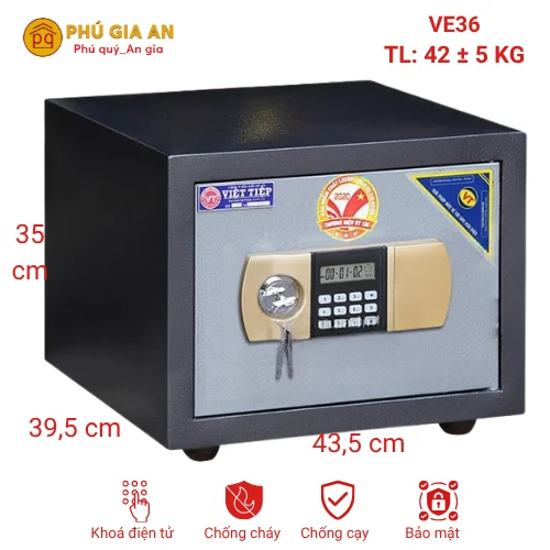 Két sắt Việt Tiệp VE36 điện tử mẫu mới 2024 1 ket sat viet tiep ve36 dien tu mau moi 2024