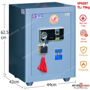 Két sắt siêu cường Việt Tiệp VF6207 vân tay báo động Model 2024