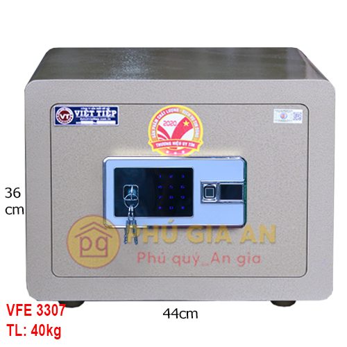 Két sắt Việt Tiệp siêu cường VFE3307 vân tay mã số màu đen - Model 2024 2 ket sat viet tiep vfe3307 g mau vang van tay m pga