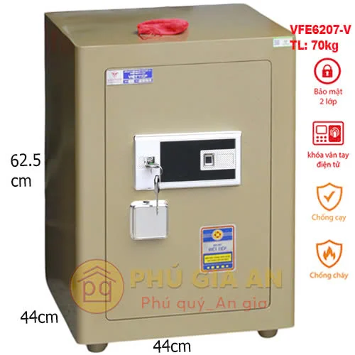 Két sắt siêu cường Việt Tiệp VFE6207 vân tay mã số-Model mới tích hợp App thông minh 1