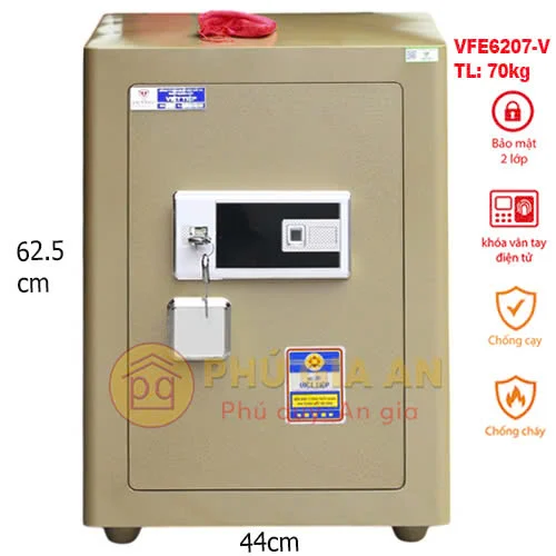 Két sắt siêu cường Việt Tiệp VFE6207 vân tay mã số-Model mới tích hợp App thông minh 3