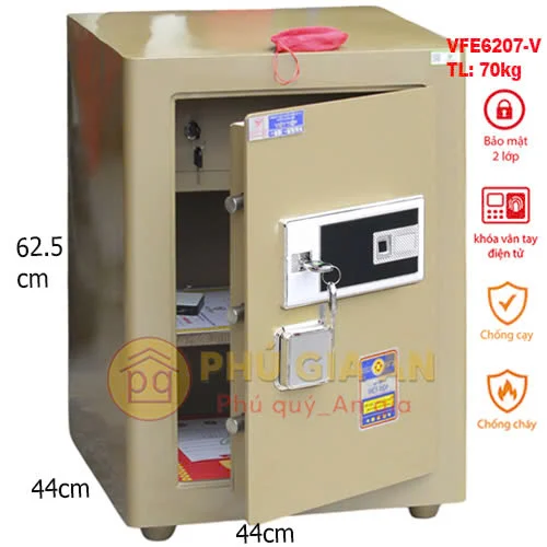 Két sắt siêu cường Việt Tiệp VFE6207 vân tay mã số-Model mới tích hợp App thông minh 4