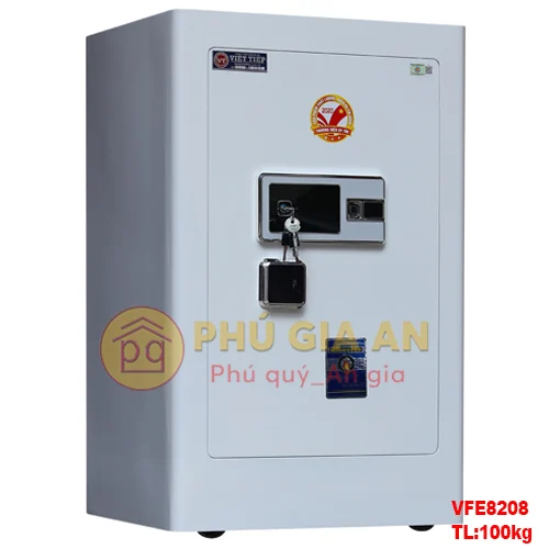 Két sắt siêu cường Việt Tiệp VFE8208 vân tay mã số tích hợp App thông minh 2 ket sat viet tiep vfe8208 van tay dien tu mau trang pga