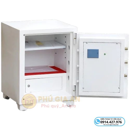 Két sắt màu trắng vân tay Việt Tiệp VTF292-W 3 ket satt mau trang van tay viet tiep vtf292 w 2