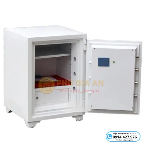 Két sắt màu trắng Việt Tiệp VTF595-W vân tay chống cháy bảo mật tuyệt đối từ Phú Gia An 2 ket satt mau trang viet tiep vte595 dien tu 1