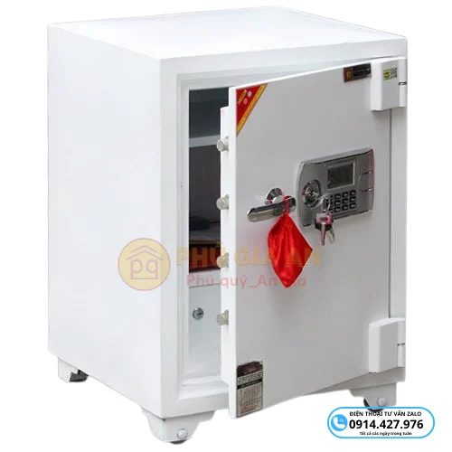 Két sắt màu trắng Việt Tiệp VTE595 điện tử - Giải pháp bảo vệ tài sản hoàn hảo 2 ket satt mau trang viet tiep vte595 dien tu
