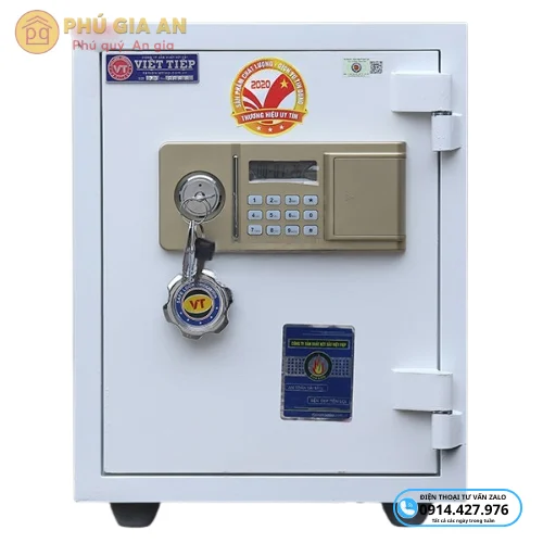 Két sắt Việt Tiệp chống cháy VTE70-W màu trắng 2 ket satt viet tiep chong chay vte70 w mau trang
