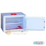 Két sắt Việt Tiệp đúc đặc VTF40-W màu trắng vân tay báo động