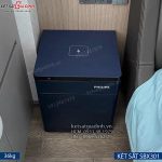 Két sắt tủ đầu giường Philips SBX301 nhập khẩu chính hãng tích hợp vân tay mật mã sạc không dây