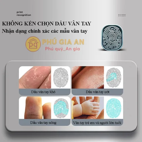 Hệ thống khóa vân tay nhạy bén trên két sắt Bofa