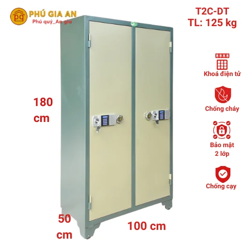 Tủ bảo mật 2 cánh điện tử T2C-DT 1