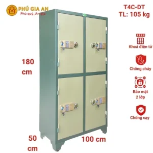 Tủ bảo mật 4 cánh Điện tử T4C-DT
