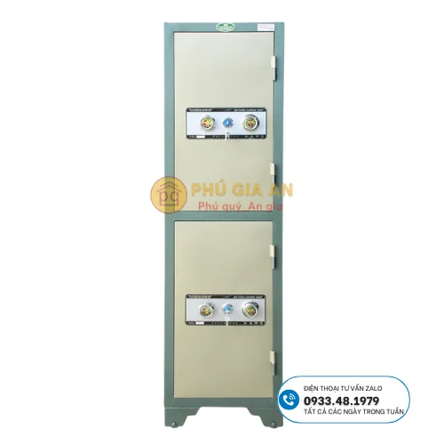 Tủ bảo mật đơn 2 tầng khóa cơ BM-2TKC 2 Tủ bảo mật đơn 2 tầng khóa cơ BM-2TKC 2