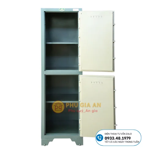 Tủ bảo mật đơn 2 tầng khóa cơ BM-2TKC 4 Tủ bảo mật đơn 2 tầng khóa cơ BM-2TKC 4