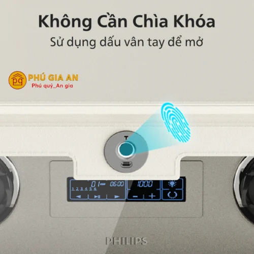 Tủ đồng hồ 6 ngăn thông minh Philips SBX310-2E7 khoá vân tay 3