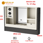 Tủ Gương Trang Điểm Philips SBX320, 2 ngăn đựng đồng hồ