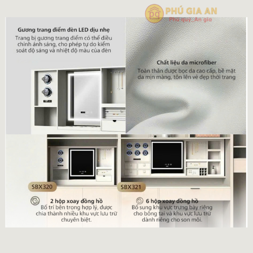 Ngăn đựng đồng hồ và trang sức