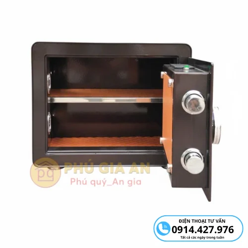 Két sắt BOKEE BK30VT mini thông minh vân tay điện tử 10 1ket sat bokee bk30vt golden brown thong minh van tay dien tu 3