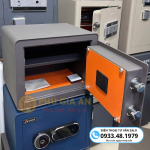Két sắt BOKEE BK30VT mini thông minh vân tay điện tử – Màu xám