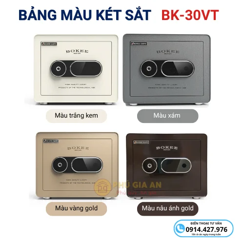 Két sắt BOKEE BK30VT mini thông minh vân tay điện tử 4 7