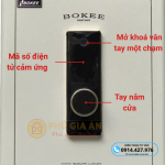 Két sắt thông minh Bokee BK55A khóa vân tay điện tử kết nối điện thoại – Màu kem