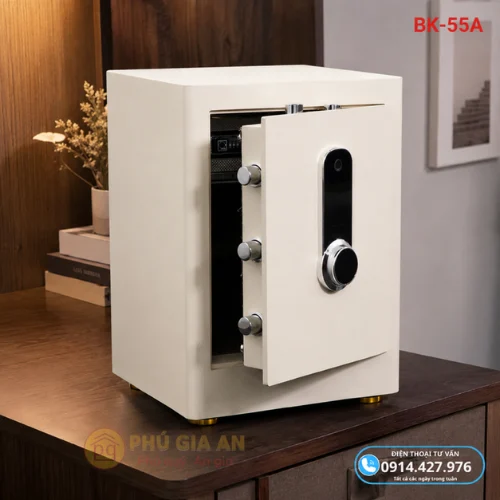 Két sắt thông minh Bokee BK55A khóa vân tay điện tử kết nối điện thoại 2 bk 55a series vang gold111
