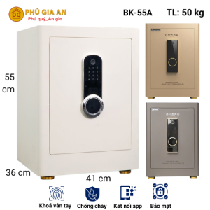 Két sắt thông minh Bokee BK55A khóa vân tay điện tử kết nối điện thoại