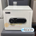 Két sắt BOKEE BK30VT mini thông minh vân tay điện tử – Màu kem