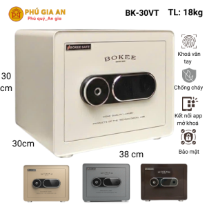 Két sắt BOKEE BK30VT mini thông minh vân tay điện tử
