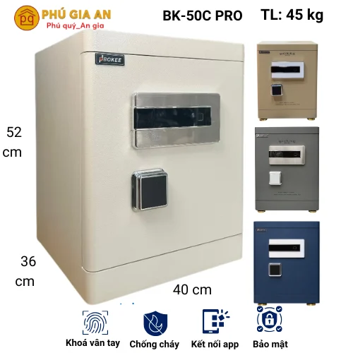 Két sắt Bokee BK50C-PRO thông minh kết nối điện thoại 1 ket sat bokee bk50 pro