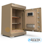 Két sắt Bokee BK68H cao cấp thông minh vân tay điện tử – Màu vàng gold