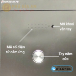 Két sắt Bokee BK68H cao cấp thông minh vân tay điện tử – Màu xám