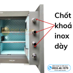 Két sắt Bokee BK68H cao cấp thông minh vân tay điện tử – Màu xám