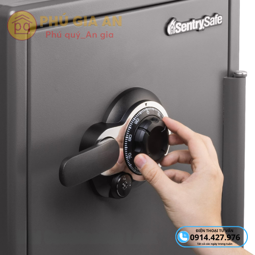 Két sắt Sentry Safe SFW205DPB khoá cơ , nhập khẩu Mỹ 3 ket sat sentry sfw205dpb nhap my chong chay chong nuoc 2